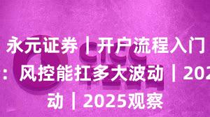 永元证券｜开户流程入门到进阶：风控能扛多大波动｜2025观察